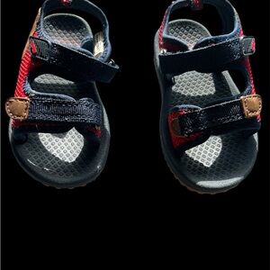 OshKosh B'gosh Navy and Red Kids Sandals